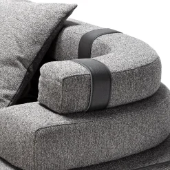 Exteta Sofas<Panarea Gray Dormeuse by Massimo Castagna