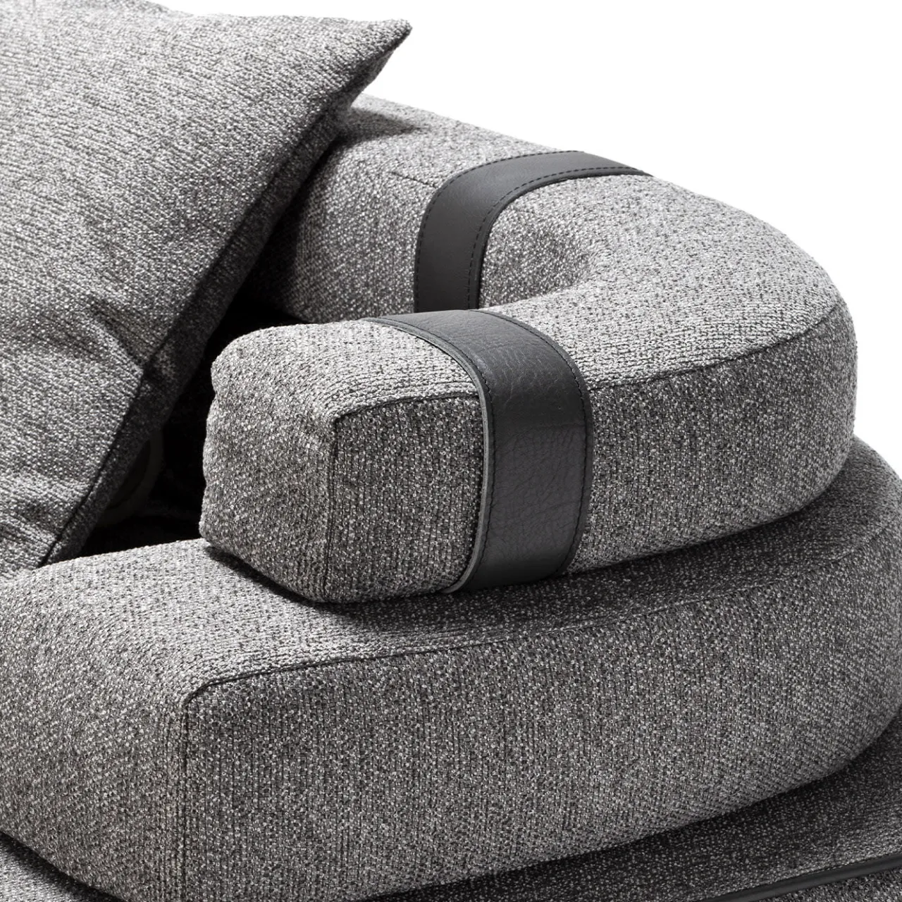 Exteta Sofas<Panarea Gray Dormeuse by Massimo Castagna