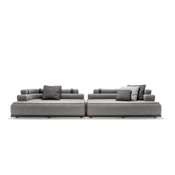 Exteta Sofas<Panarea Gray Dormeuse by Massimo Castagna