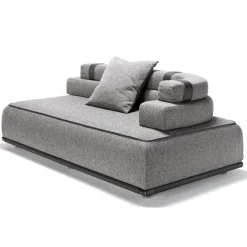 Exteta Sofas<Panarea Gray Dormeuse by Massimo Castagna