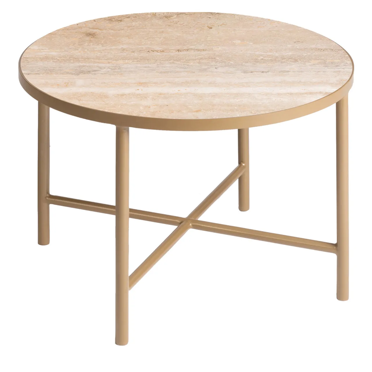 La Sartoria del Marmo by Lombardi Marmi Coffee Tables<Panarea Travertine Round Coffee Table