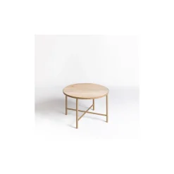 La Sartoria del Marmo by Lombardi Marmi Coffee Tables<Panarea Travertine Round Coffee Table