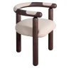 Carpanese Home Chairs<Panda Wood & Fabric Chair
