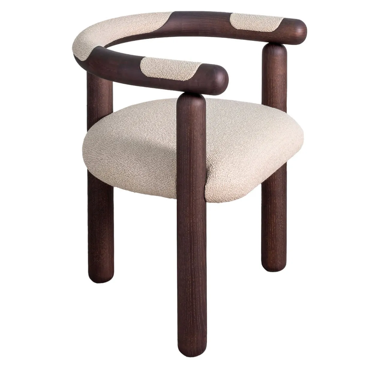 Carpanese Home Chairs<Panda Wood & Fabric Chair