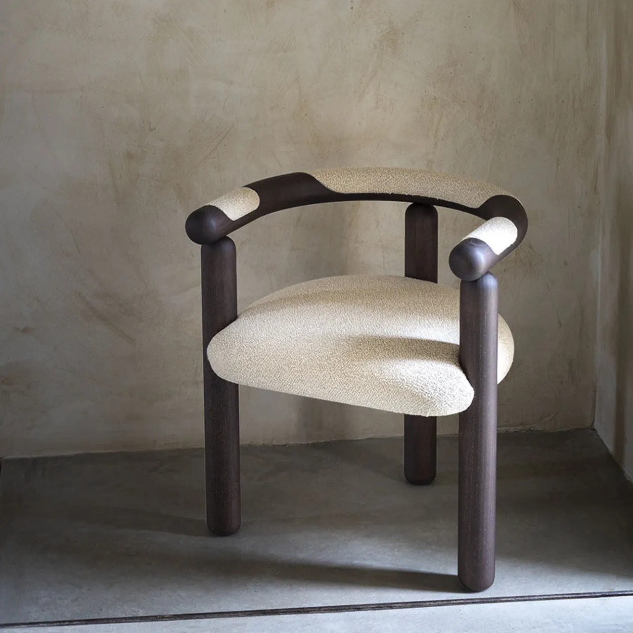 Carpanese Home Chairs<Panda Wood & Fabric Chair