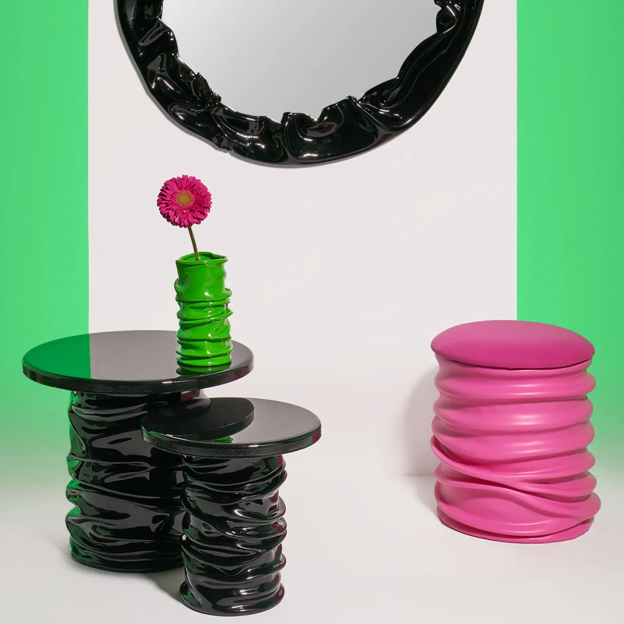 Studio X Ottomans & Poufs<Pandora Pink Pouf