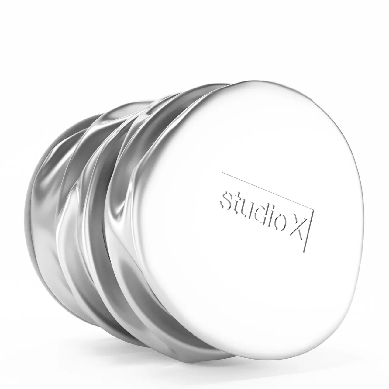 Studio X Ottomans & Poufs<Pandora Silver Pouf