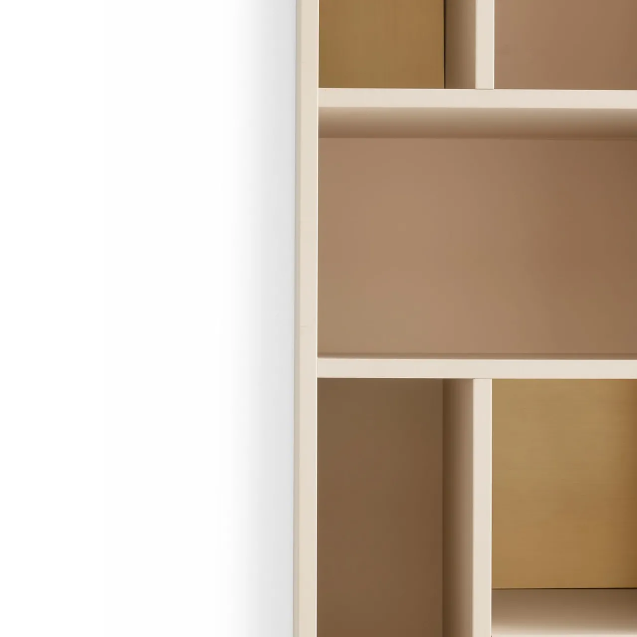 Morica Design Bookcases<Pangea Large Powder-Pink & Brass Wall Unit
