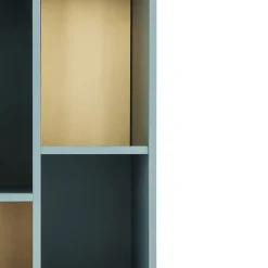 Morica Design Bookcases<Pangea Light-Blue & Brass Wall Unit