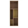 Morica Design Bookcases<Pangea Walnut & Brass Wall Unit