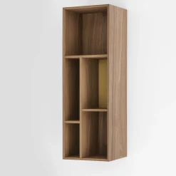 Morica Design Bookcases<Pangea Walnut & Brass Wall Unit