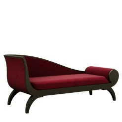 Morelato Chaises<Paolina Red Dormeuse by Centro Ricerche Maam