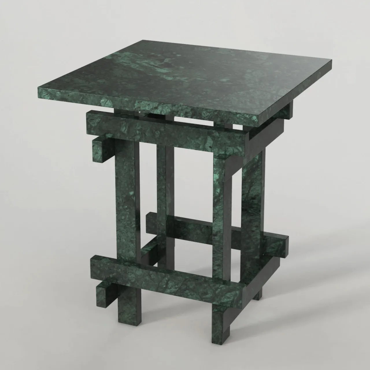 Edizione Limitata by Simone Fanciullacci Side Tables<Paranoid V1 Side Table in Guatemala Marble #3
