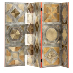 De Castelli Room Dividers<Para-vimento gold brass Room Divider by Giampiero Bodino
