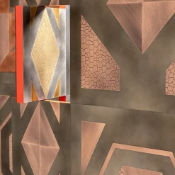 De Castelli Room Dividers<Para-vimento gold brass Room Divider by Giampiero Bodino