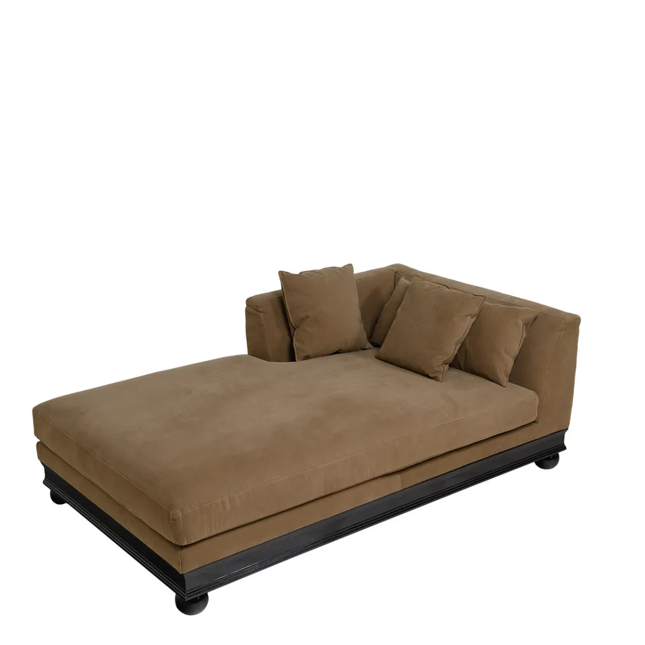 Chelini Chaises<Paris Extra Brown Chaise Longue