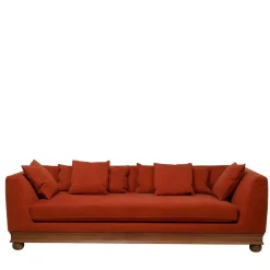 Chelini Sofas<Paris 3-Seater Red Sofa