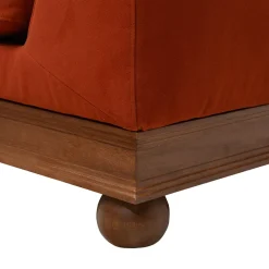Chelini Sofas<Paris 3-Seater Red Sofa