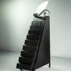 Paolo Pallucco Dressers<Passo D'Ombra Matte Laquered Black Wood Chest Of Drawers