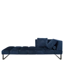 Riva 1920 Chaises<Patmos Asymmetrical Blue Chaise Longue by Terry Dwan