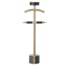 Durame Coat Stands<Patrick Oak Wood with Black Marble Base Valet Stand