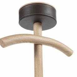 Durame Coat Stands<Patrick Oak Wood with Black Marble Base Valet Stand