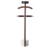 Durame Coat Stands<Patrick Walnut Wood with White Marble Base Valet Stand