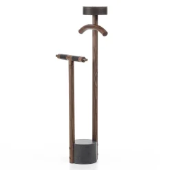 Durame Coat Stands<Patrick Walnut Wood with Black Marble Base Valet Stand