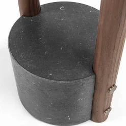 Durame Coat Stands<Patrick Walnut Wood with Black Marble Base Valet Stand