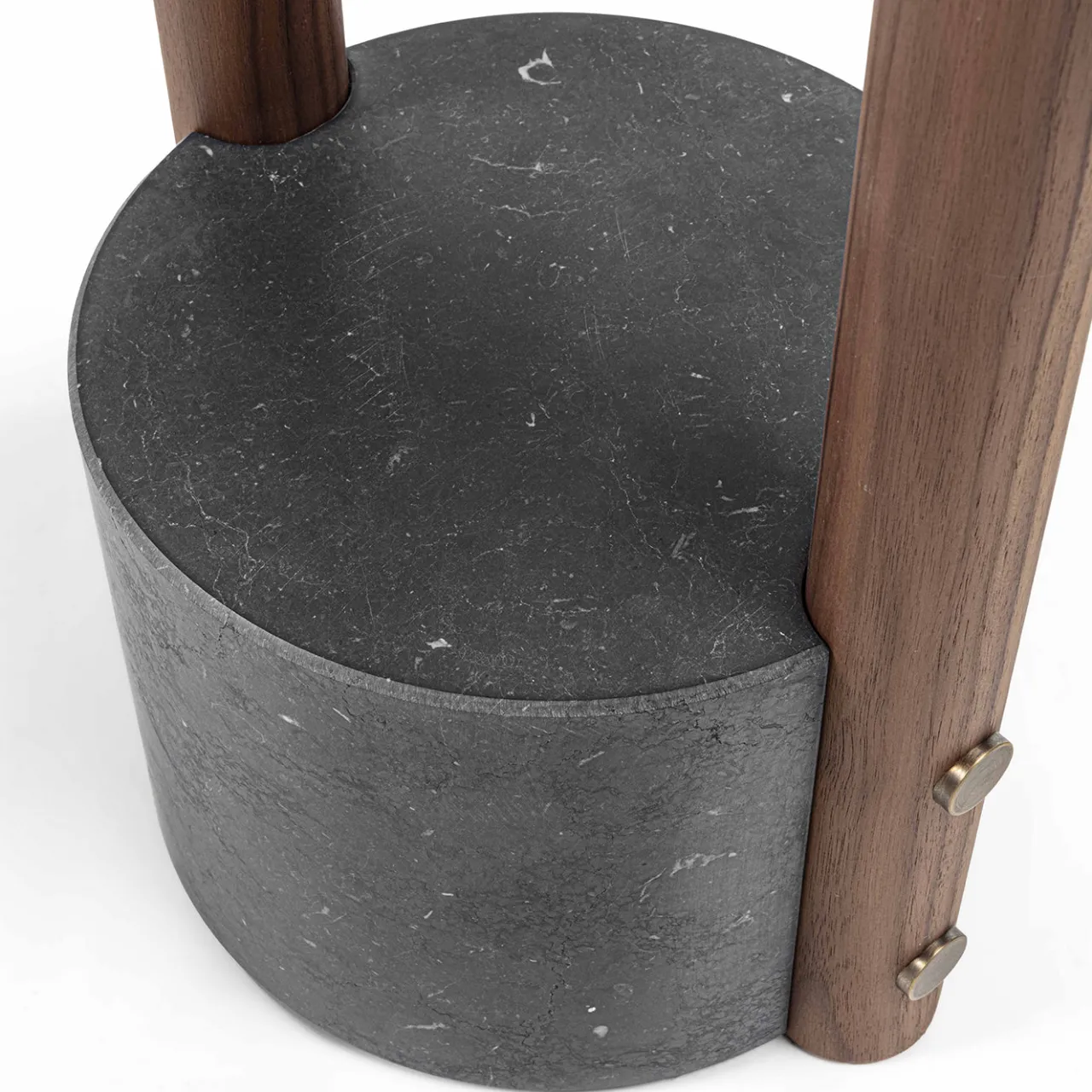 Durame Coat Stands<Patrick Walnut Wood with Black Marble Base Valet Stand