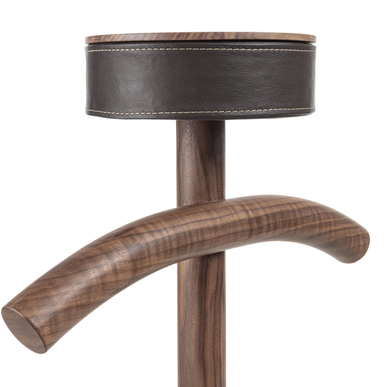 Durame Coat Stands<Patrick Walnut Wood with Black Marble Base Valet Stand