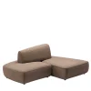 Sitia Sofas<Pavé Brown Fabric Modular Sofa by Marc Sadler