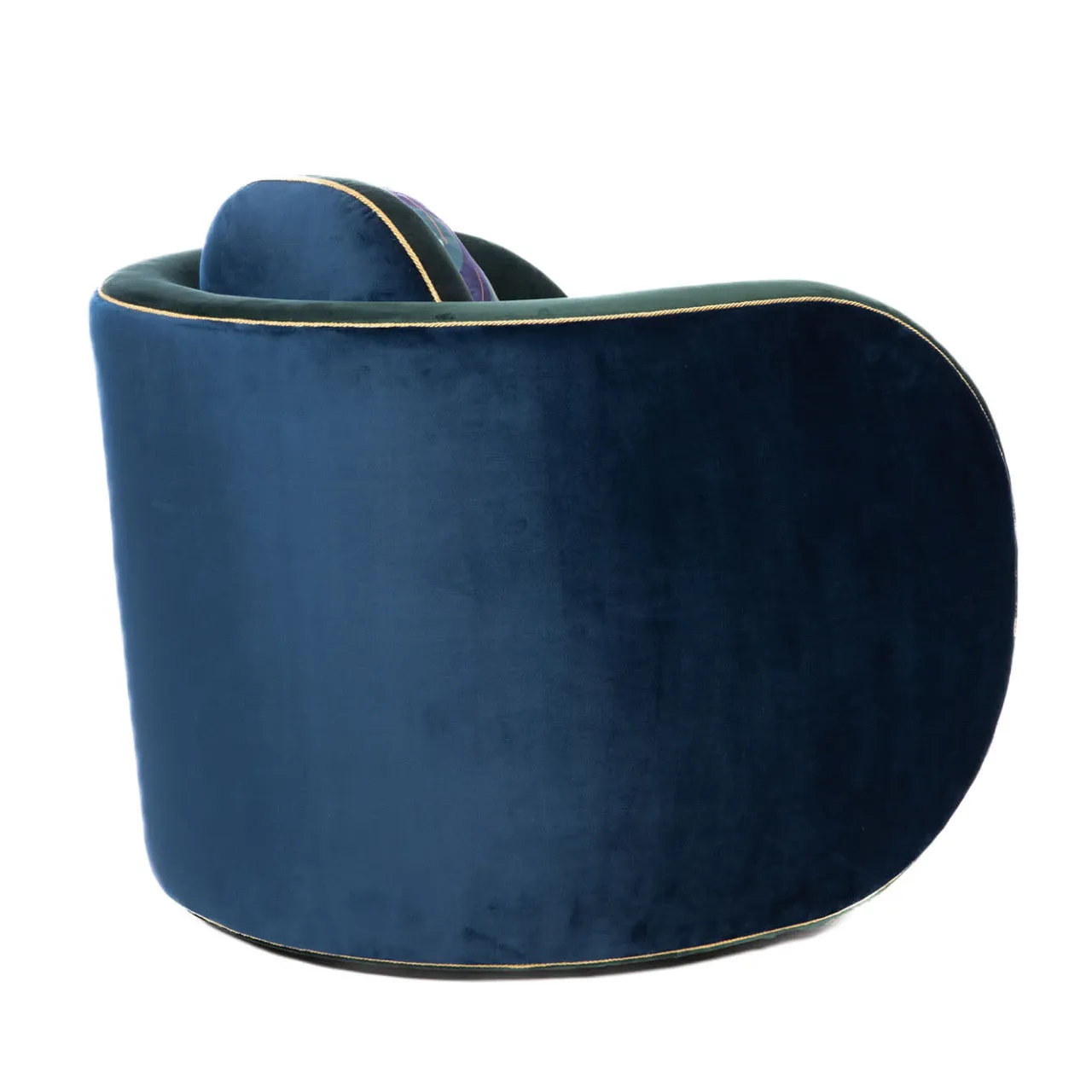 FROMM. Armchairs<Pavo Velvet Green Armchair by Antonio Aricò