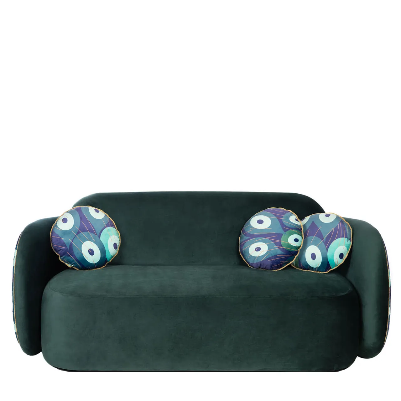 FROMM. Sofas<Pavo Velvet Green Sofa by Antonio Aricò