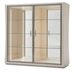 Franco Bianchini Cabinets<Pearl 2-Door Figured Sycamore Display Cabinet