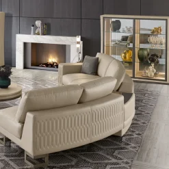 Franco Bianchini Cabinets<Pearl 2-Door Figured Sycamore Display Cabinet
