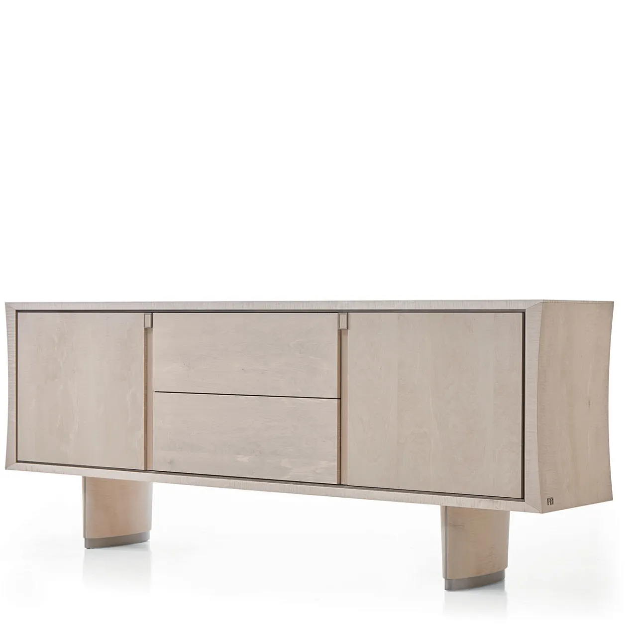 Franco Bianchini Sideboards Buffets<Pearl Sideboard in Sicomoro Frisè with Matte Lacquer
