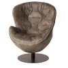 Mantellassi 1926 Armchairs<Pelè light brown swivel armchair
