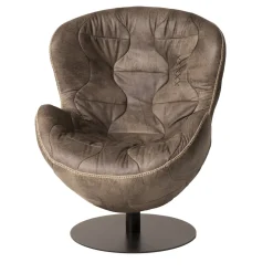Mantellassi 1926 Armchairs<Pelè light brown swivel armchair