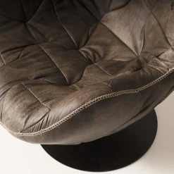 Mantellassi 1926 Armchairs<Pelè light brown swivel armchair