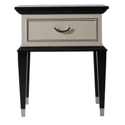 LCI_DECORA Nightstands<Penthouse Black and White Nightstand