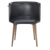 Sitia Chairs<Pergy Black Leather Chair with Walnut Legs