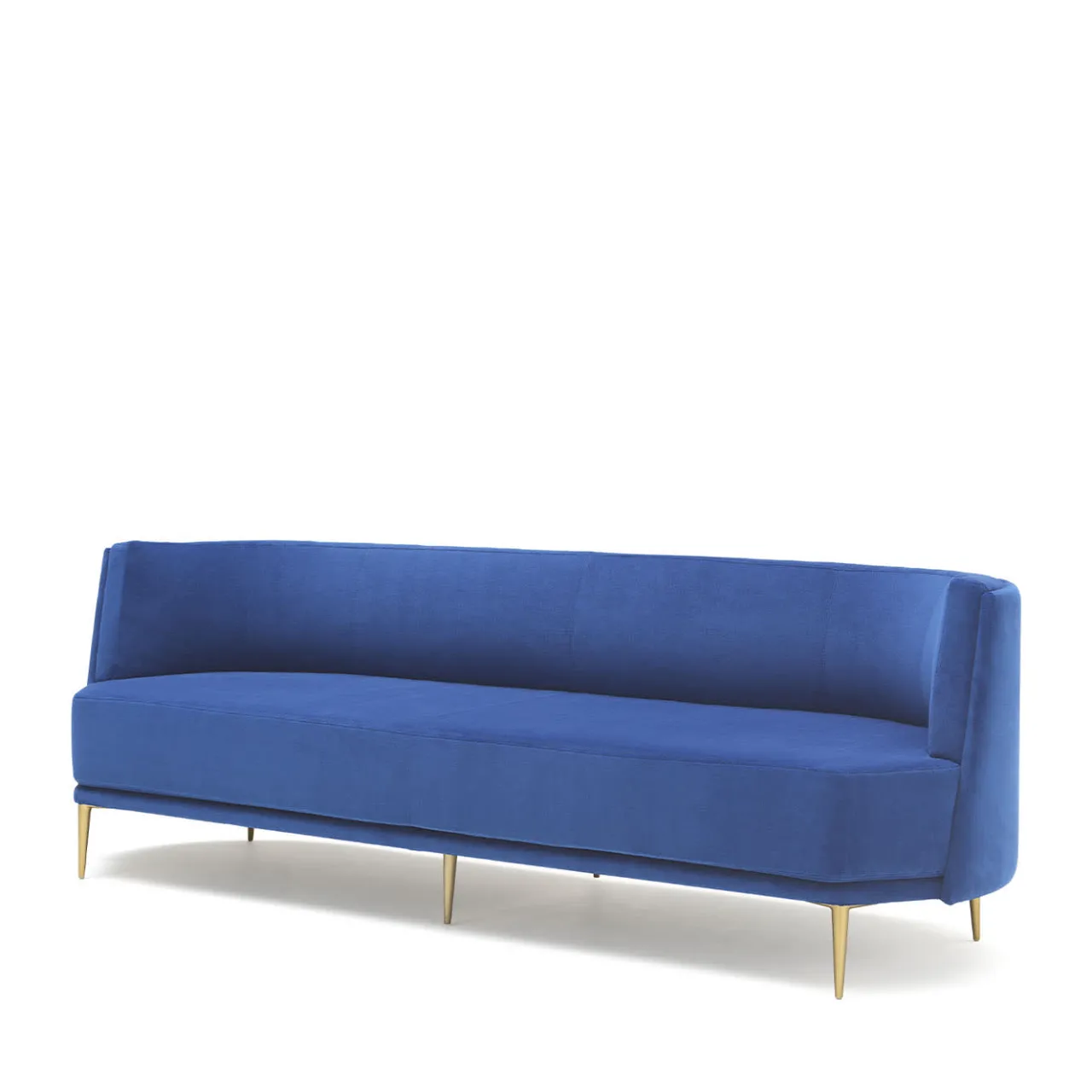 Sitia Sofas<Pergy Blue Velvet 3-Seat Sofa