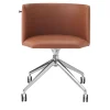 Sitia Office Chairs<Pergy Swivel Brown Leather Office Chair