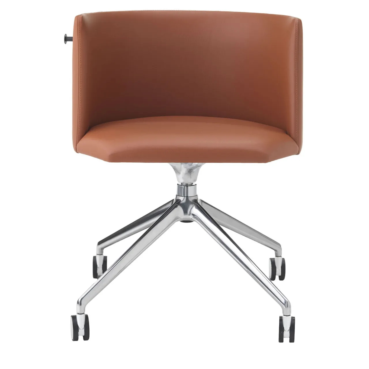 Sitia Office Chairs<Pergy Swivel Brown Leather Office Chair