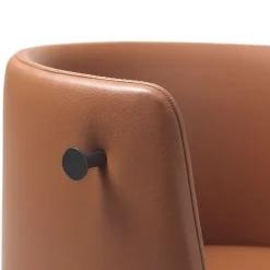 Sitia Office Chairs<Pergy Swivel Brown Leather Office Chair
