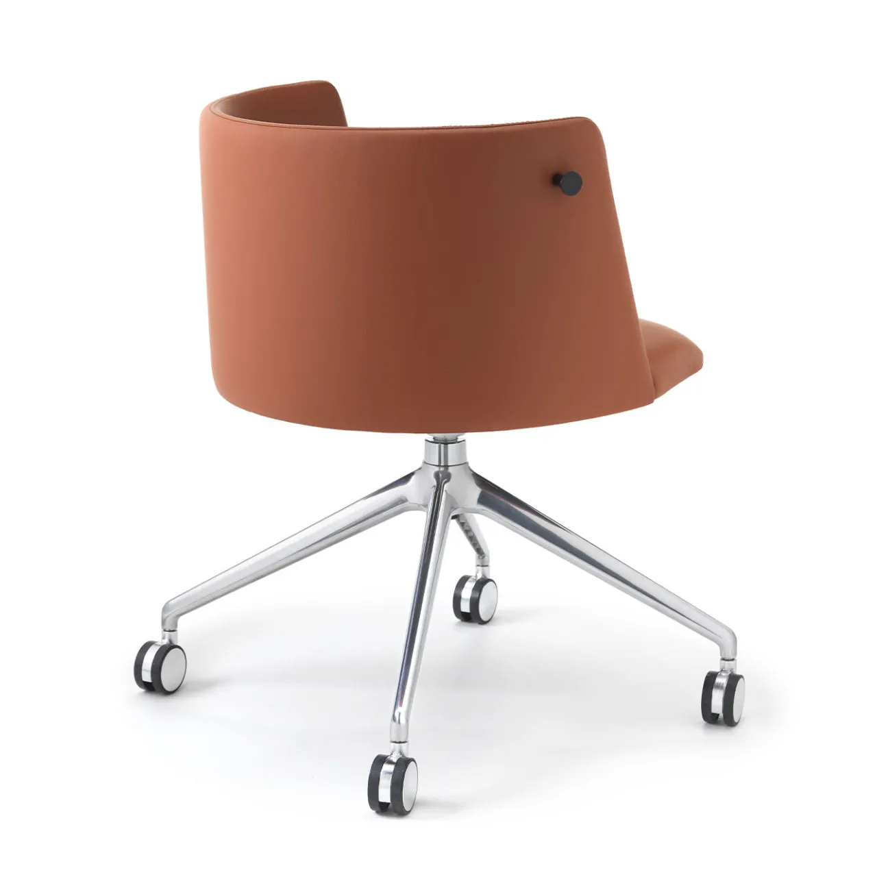 Sitia Office Chairs<Pergy Swivel Brown Leather Office Chair