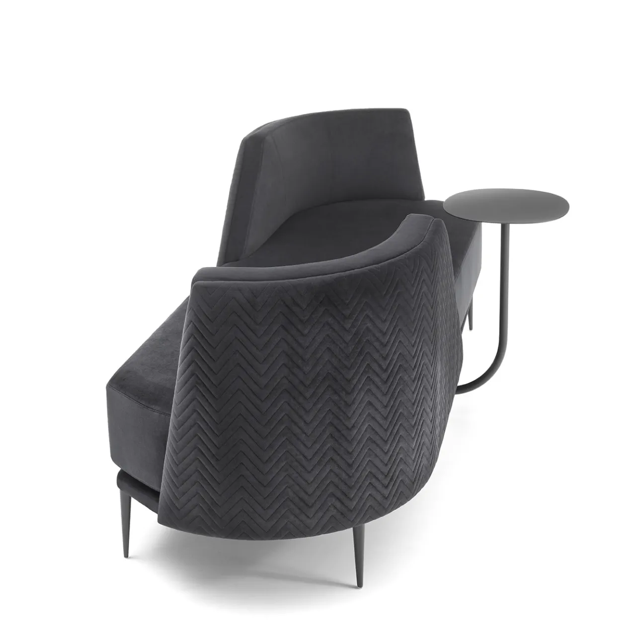 Sitia Chaises<Pergy Vis-à-Vis Black Sofa