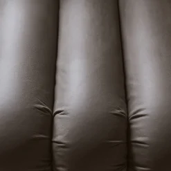 Exteta Outdoor Sofas & Benches<Periscopio Fluted Gray Nubuck Leather Sofa by Studiopepe