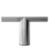 Ultramobili Consoles<Perseo Polished Steel With Calacatta Oro Marble Top Console